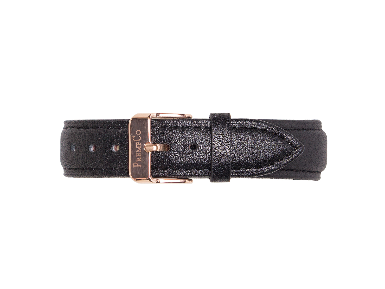 Schwarzes Schnellwechselband PrempCo Leder Uhrenband Uhrenarmband Schnellwechseluhrenband schnellwechseluhrenarmband