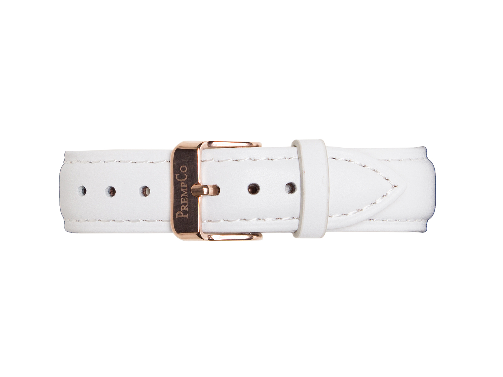 Weißes Schnellwechselband PrempCo Leder Uhrenband Uhrenarmband Schnellwechseluhrenband schnellwechseluhrenarmband