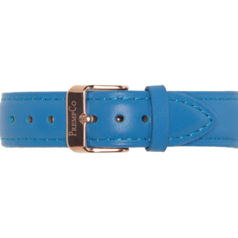 Blaues Schnellwechselband PrempCo Leder Uhrenband Uhrenarmband Schnellwechseluhrenband schnellwechseluhrenarmband
