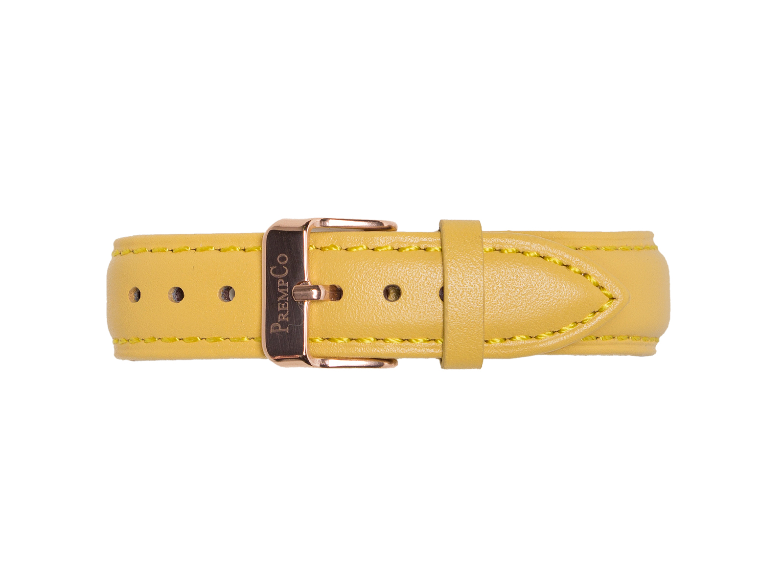Gelbes Schnellwechselband PrempCo Leder Uhrenband Uhrenarmband Schnellwechseluhrenband schnellwechseluhrenarmband